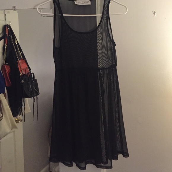 Sheer tank dress size small