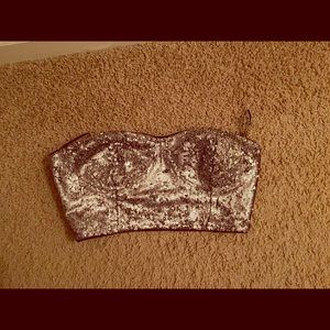 Sequined tube top Size M