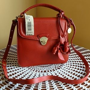 Brahmin Vittoria Rose Saffiano Orange Purse