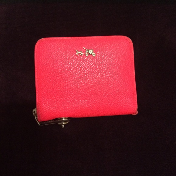 Small leather coach wallet