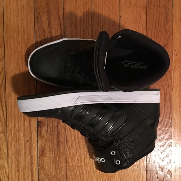 Adidas neo sneakers. Black and White