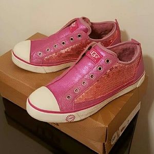 Like-new UGG sneakers - DISCONTINUED pink sparkle