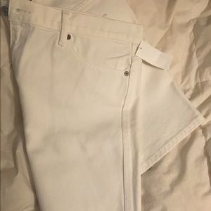 Gap white denim skirt