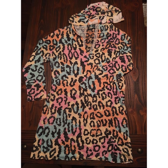 Colorful Leopard Print Top