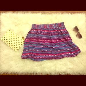 Aztec Print Skirt