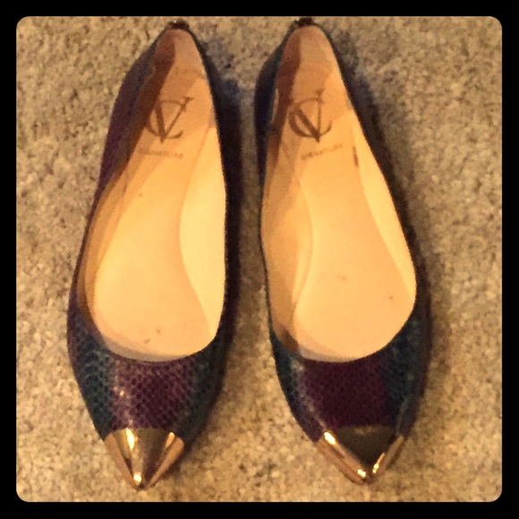 VC Signature ombré snakeskin pointed flats