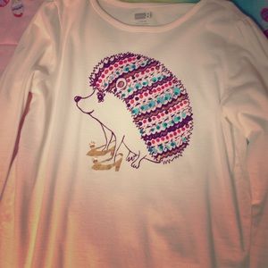 ❗️SALE❗️Adorable long sleeved white girls tee