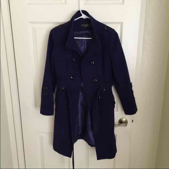 Dark purple peacoat