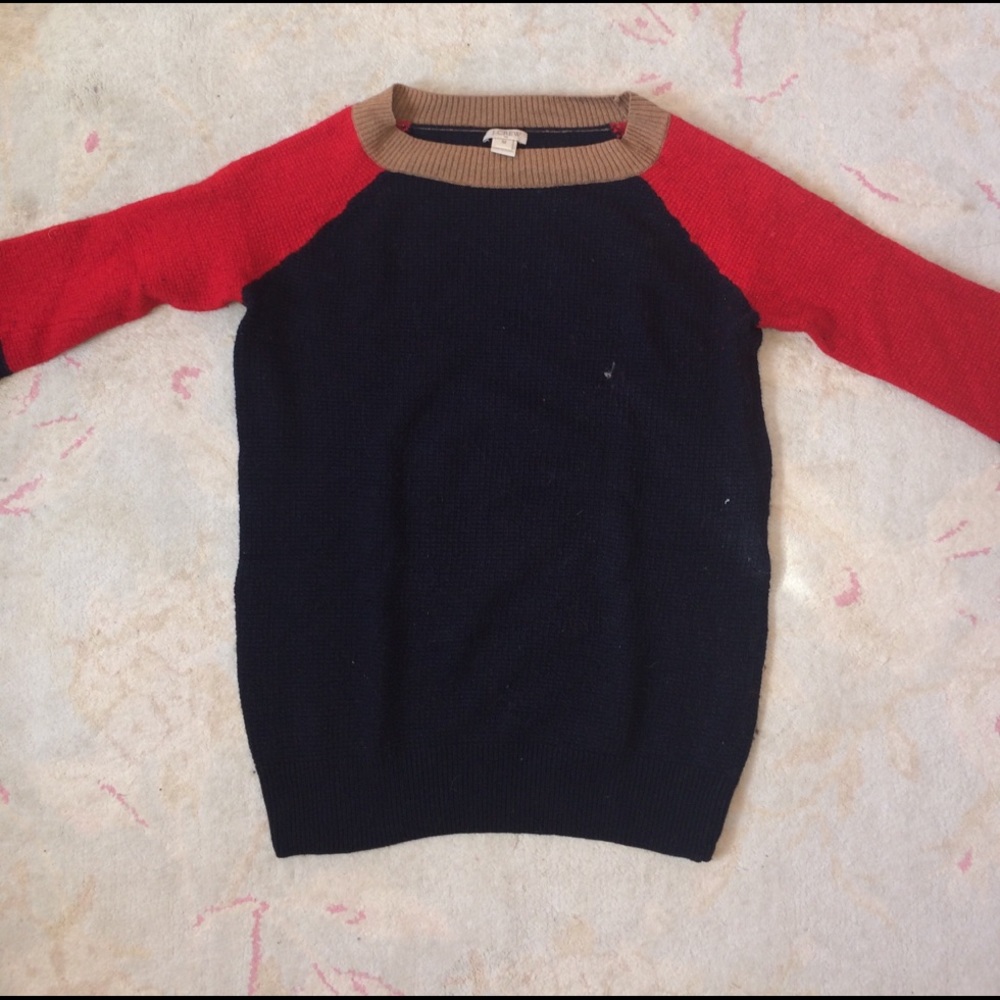 J Crew Factory Colorblock Sweater