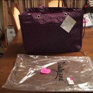 Thirty One Plum Dot Soft Utility Tote