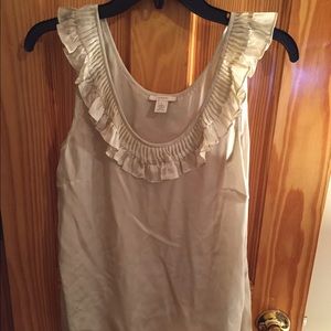 J. Crew silk ruffle top - size 4