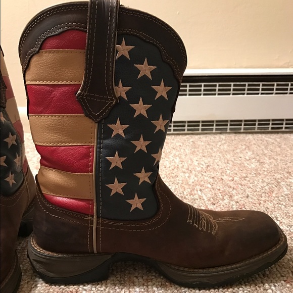 Durango red white and blue boots Clearance