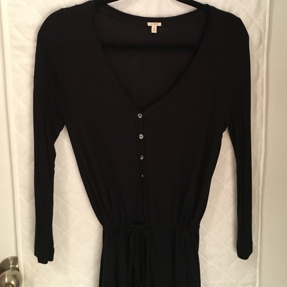 3/4 sleeve black JCrew dress