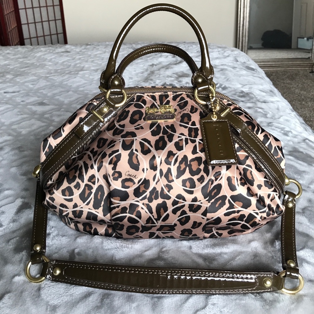 Coach Madison Ocelot Sophia Satchel