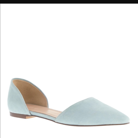 J.Crew Suede D'Orsay Flats