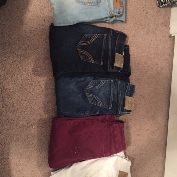 5 girls Hollister size 0 and 00 super skinny jeans