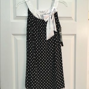 Polka dotted tunic tank