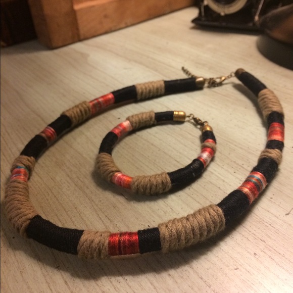 Handmade bracelet and necklace