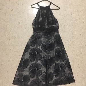 Formal Navy Blue Cocktail Dress (Halter)