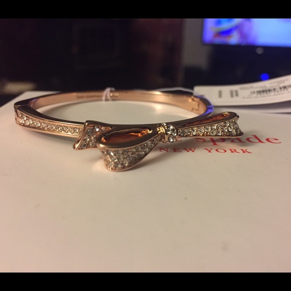 Rose gold bow Kate Spade bracelet