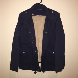 Dark Blue Winter Jacket from Brandy Melville