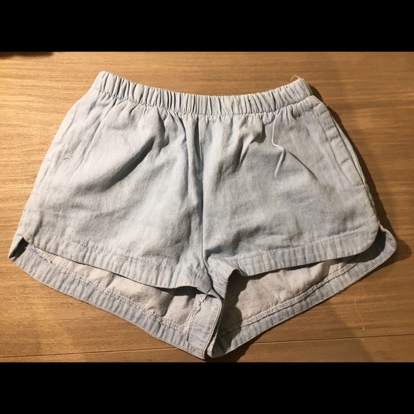 Faux denim brandy melville shorts - Picture 2 of 2
