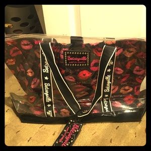 Betseyville by Betsey Johnson med clear tote bag