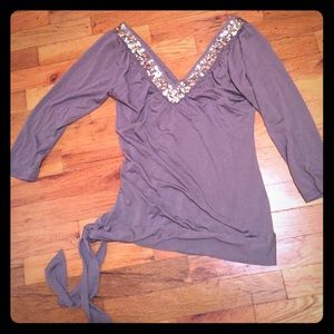 American Rag Sparkle 3/4 Shirt