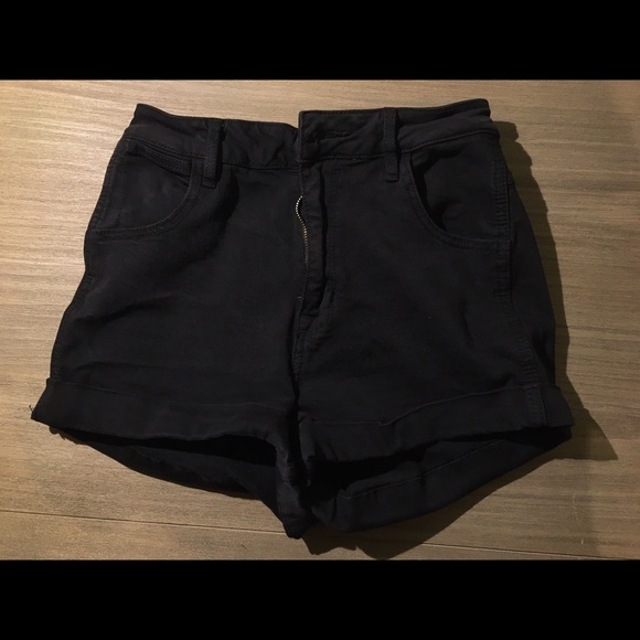 black high waisted shorts - Picture 1 of 1
