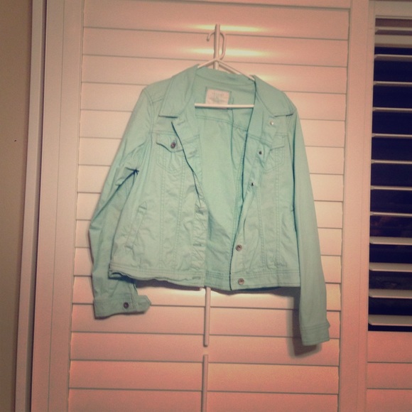Mint green jacket