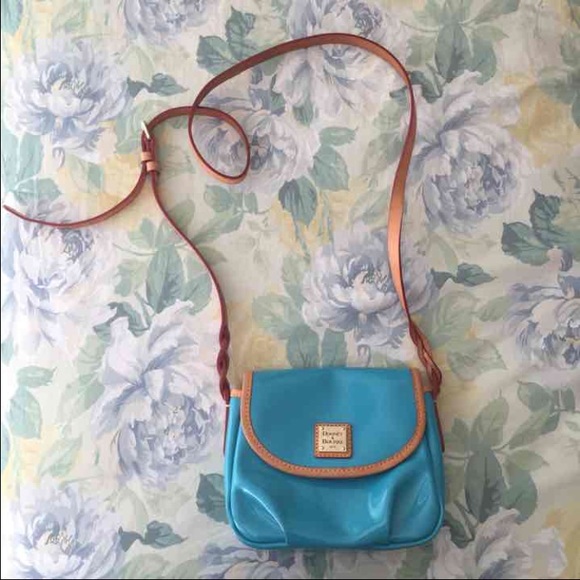 Bright blue Dooney and Burke bag