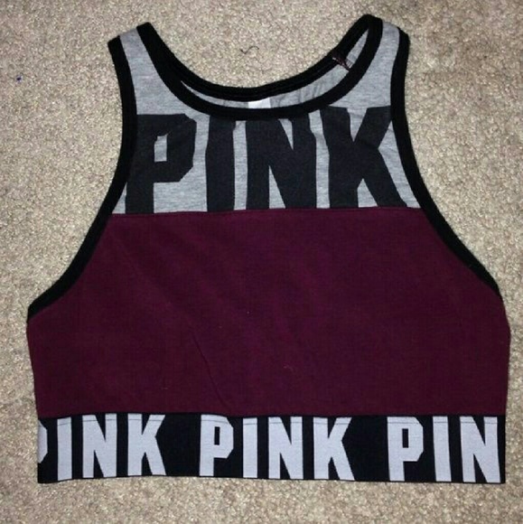 ISO!! VS PINK maroon high neck bra