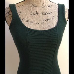 Cashmere & wool Dress in dark emerald green.