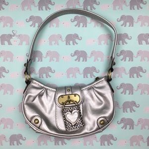 Kathy Van Zeeland Small silver purse