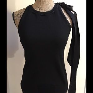 Black wool top