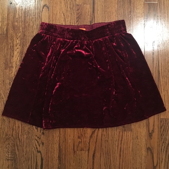 Velvet skater skirt