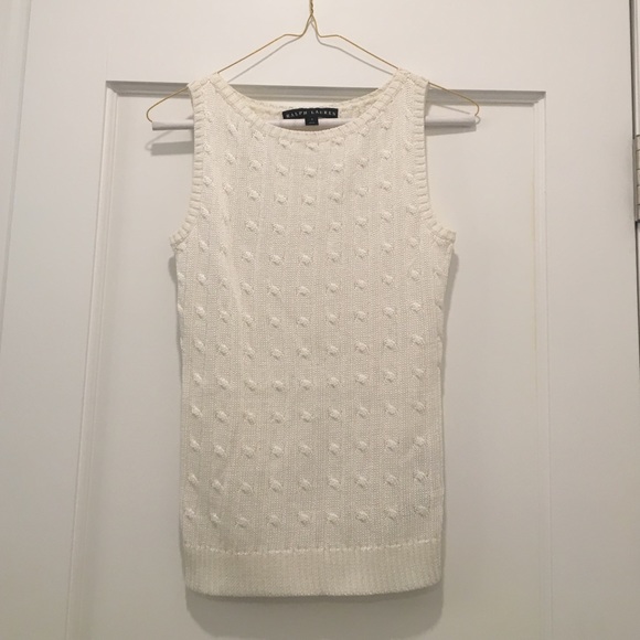White Ralph Lauren sleeveless top