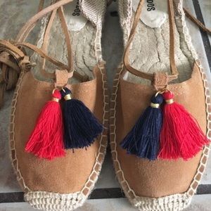 Soludos Suede Lace Up Platform Espadrilles