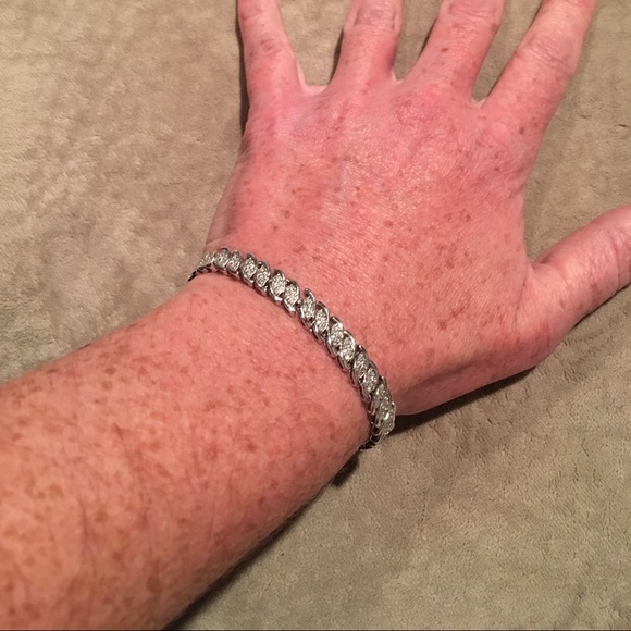 SS 1ct. Diamond Tennis Bracelet