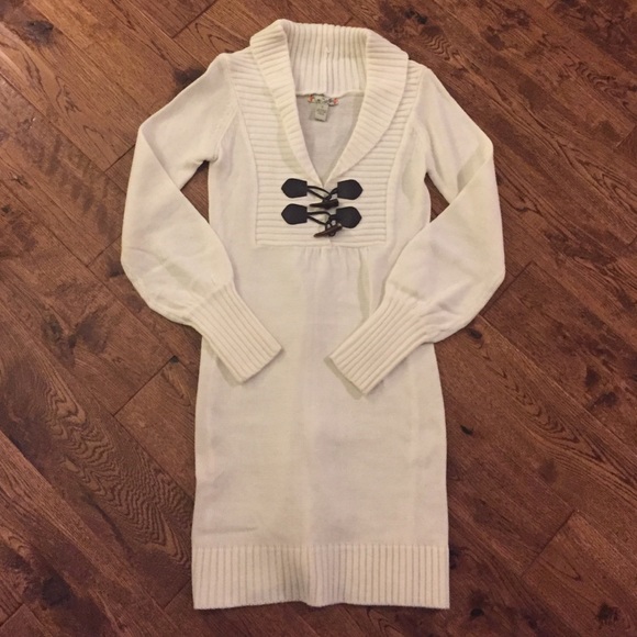 💥 Host Pick💥 Off-White Sweater Dress - Picture 1 of 3