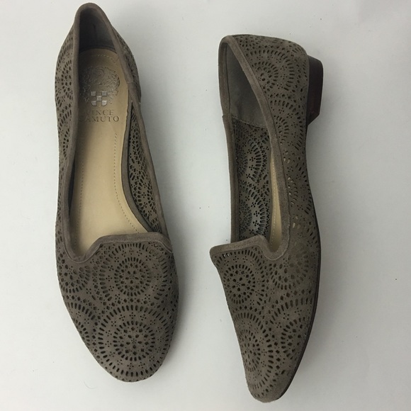 Vince Camuto Shoes - VINCE CAMUTO Suede Perforated Flats