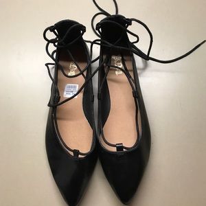 Lace up flats