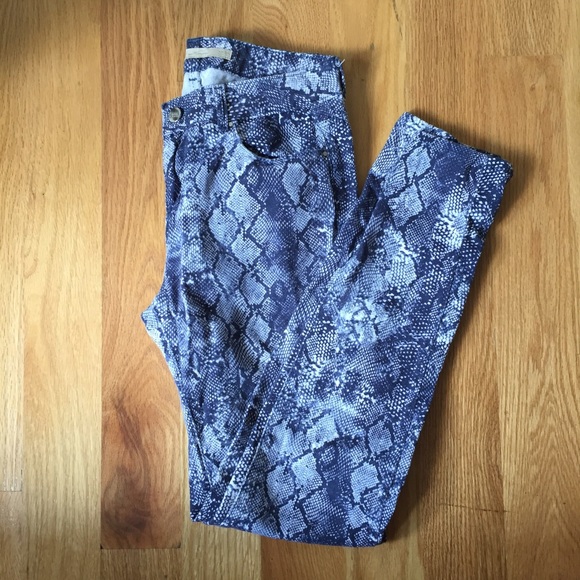 Zara Snakeskin Print Pants