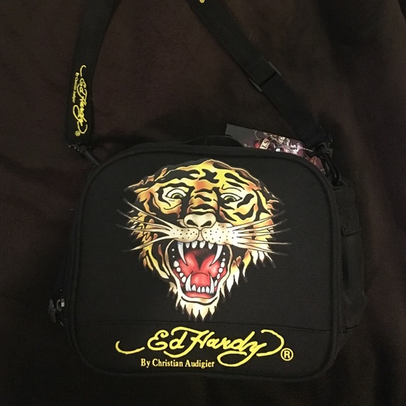 Ed Hardy by Christian Audigier Tiger lunch bag
