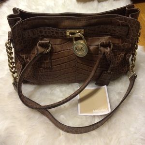 Michael kors amimal print Satchel