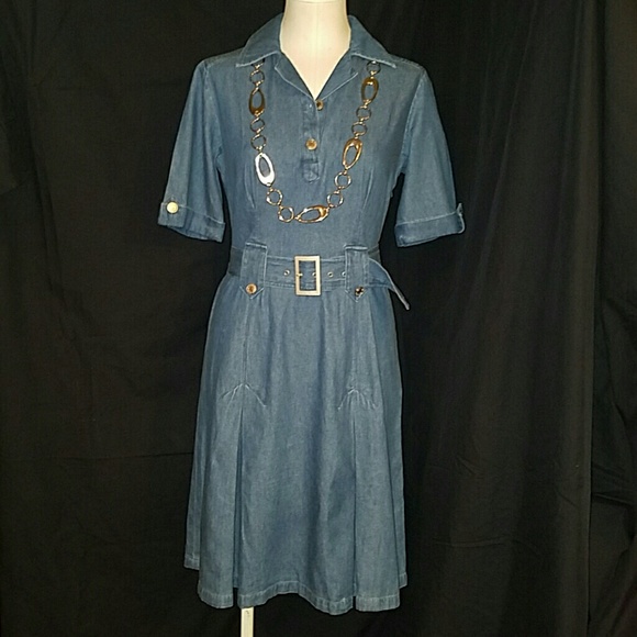 Chadwicks Denim Dress Sz...8