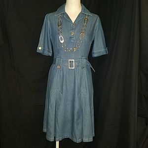 Chadwicks Denim Dress Sz...8