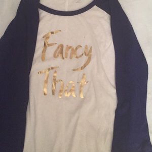 NAVY long sleeve "fancy that"