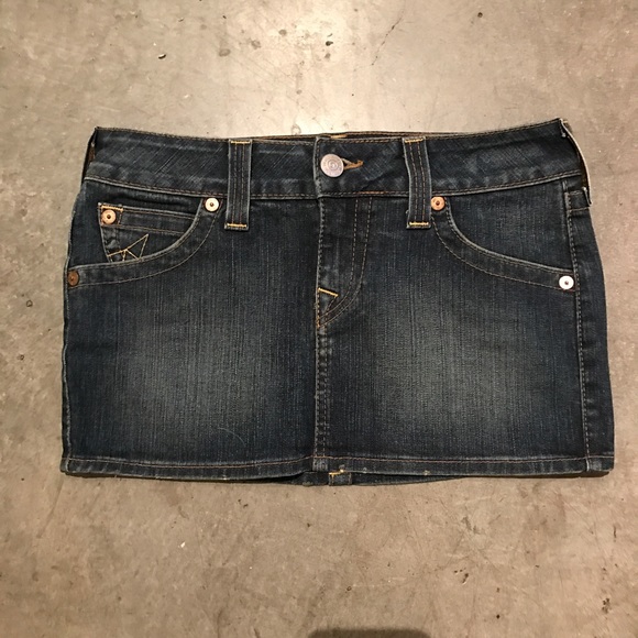 Jean mini skirt true religion