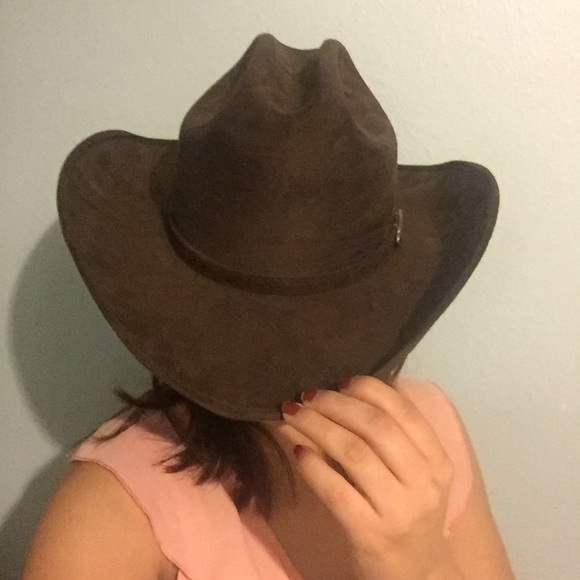 Beautiful polyester brown cowboy hat~
